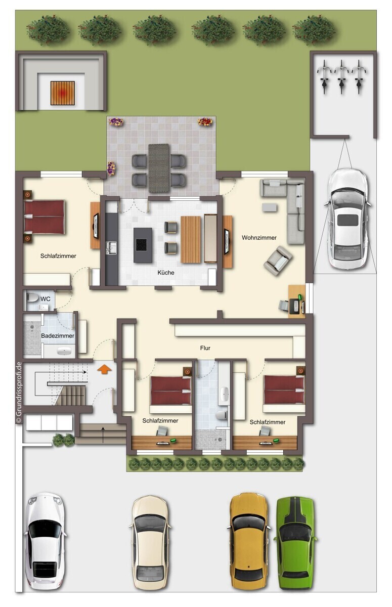 Visualisierung EG - nur Wohnung 