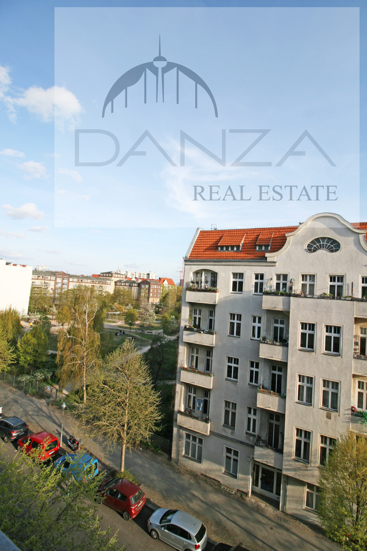 Blick vom Balkon