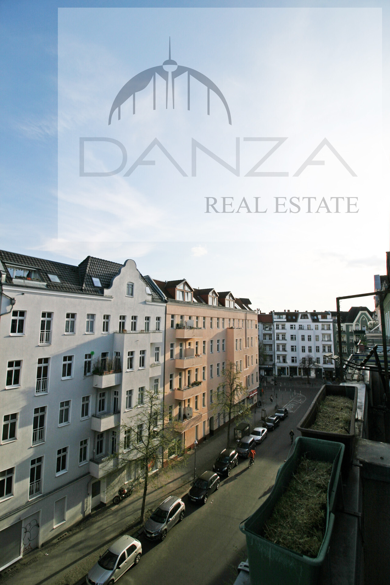 Blick vom Balkon