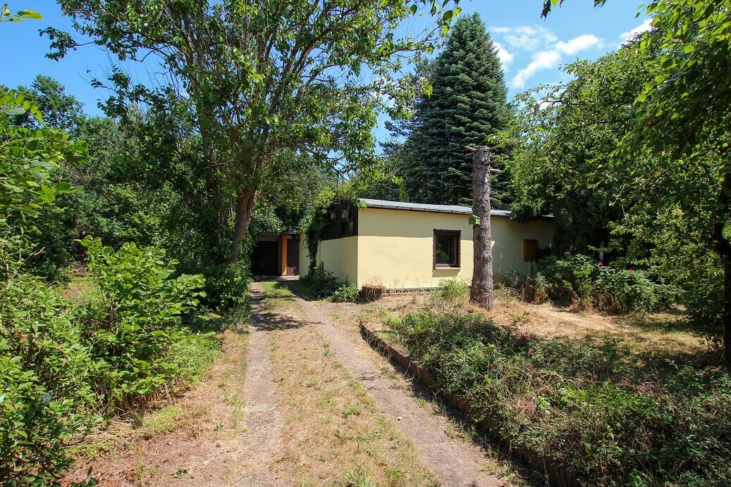 Blick auf`s Grundstück