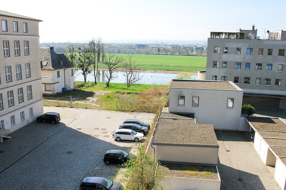 Blick zur Elbe