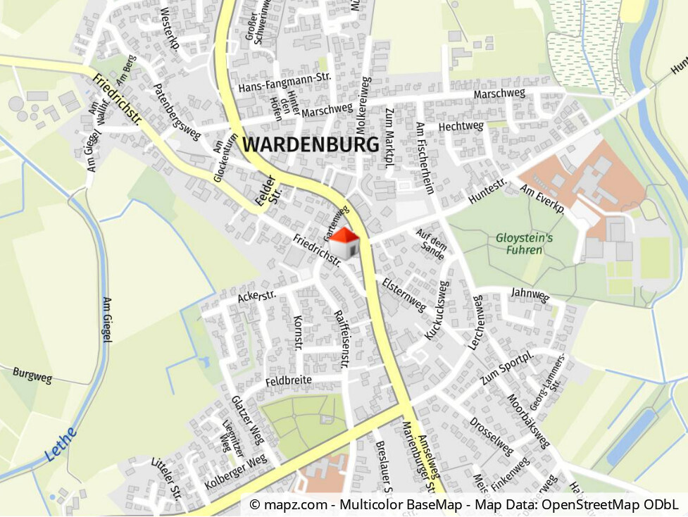 Geolyzer Kartenausschnitt