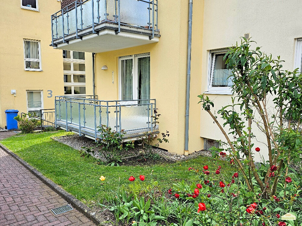 Balkon und Gartenanteil