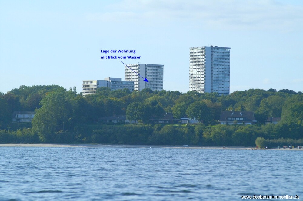 Wohnung vom Wasser gesehen