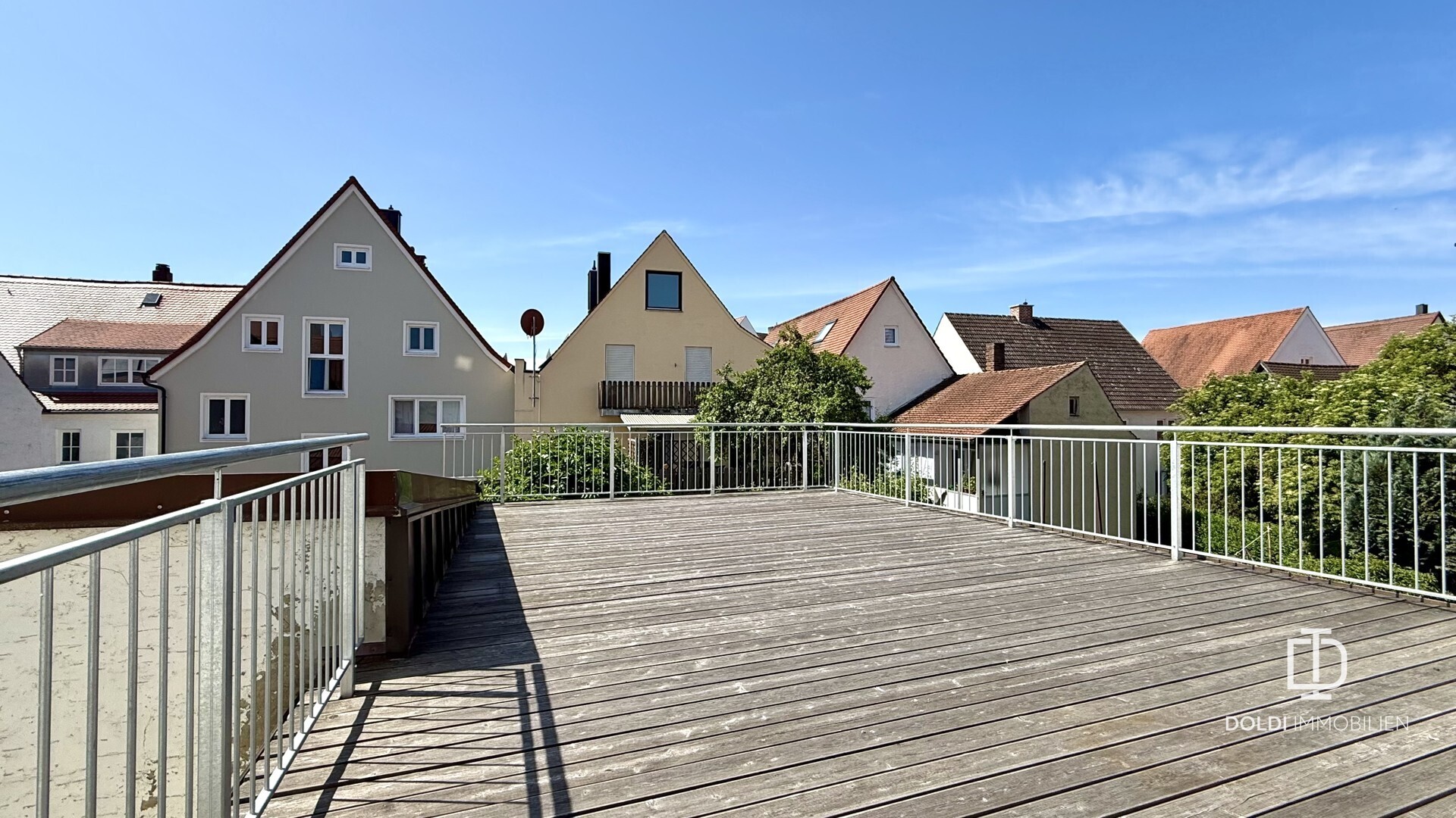Sonnige Dachterrasse