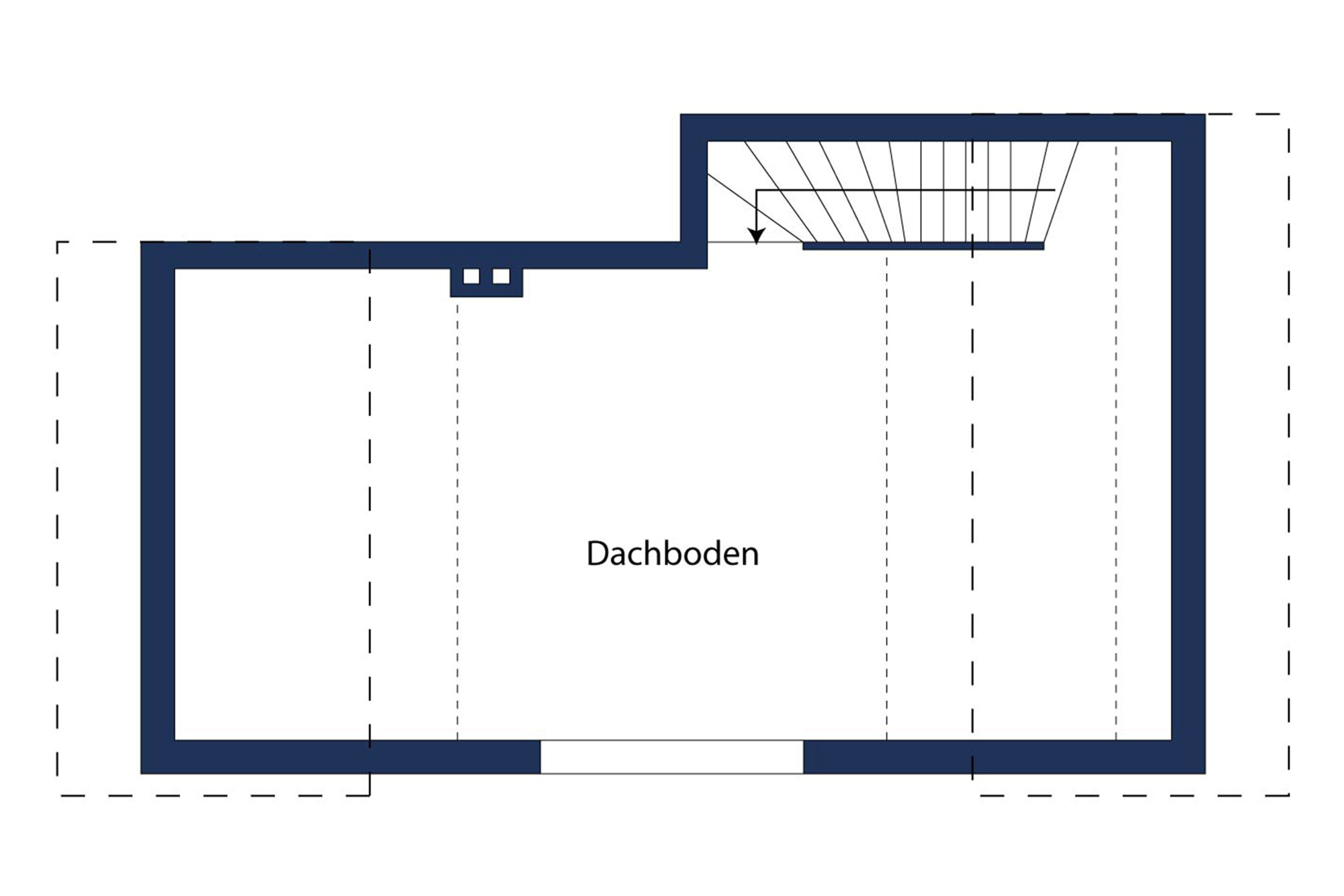 Grundriss-Spitzboden