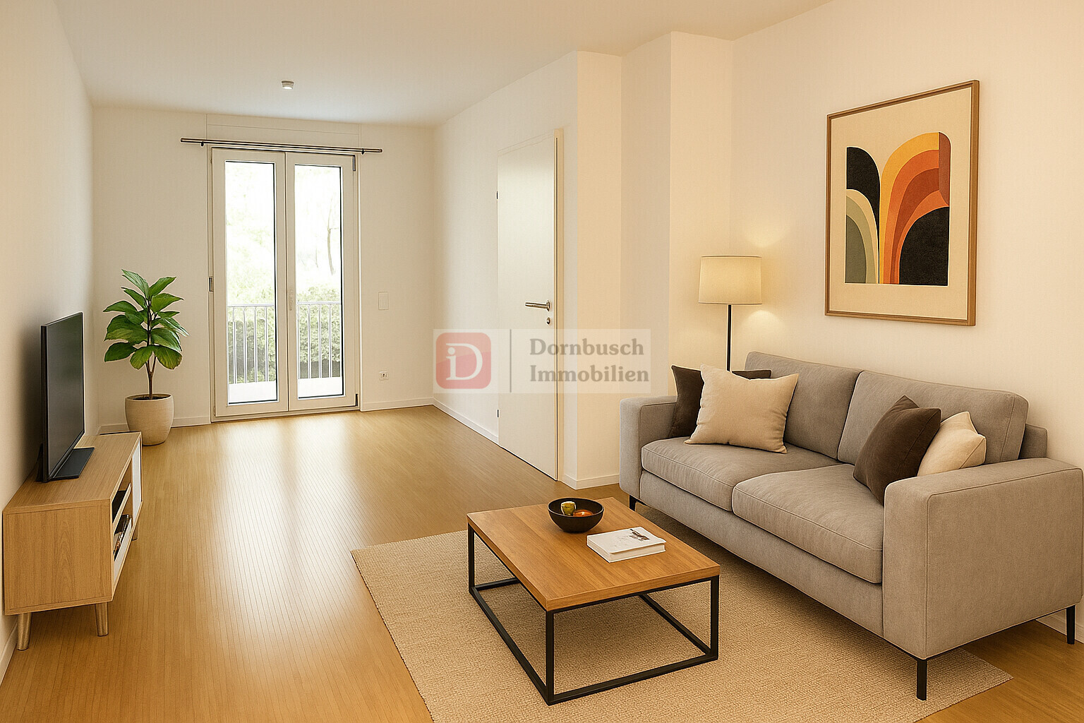 Wohn- und Essbereich - Virtual Staging