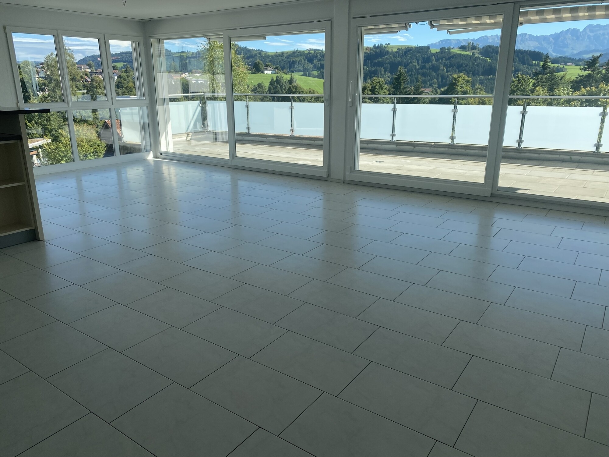 Sicht vom Wohnzimmer