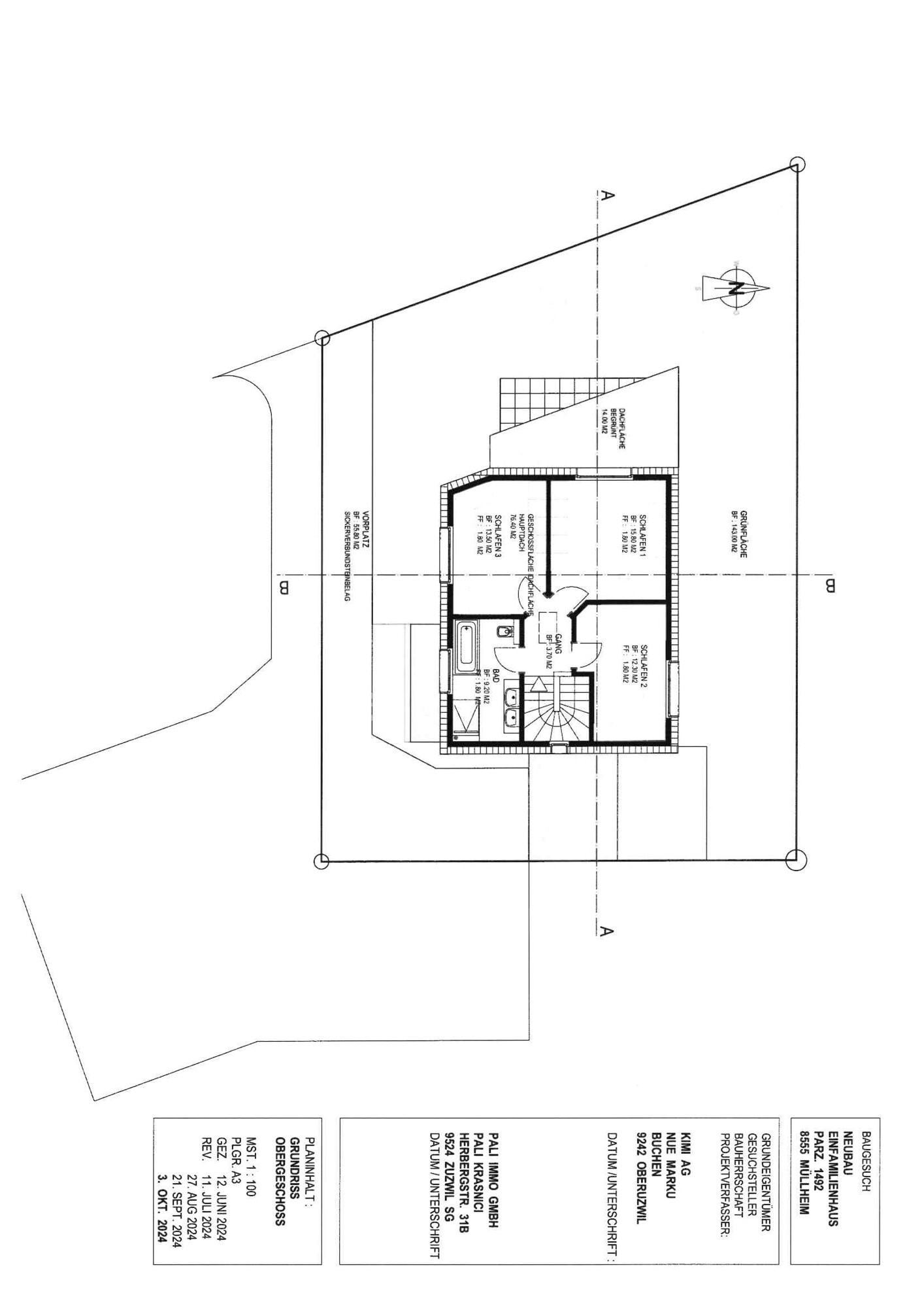 Grundriss Obergeschoss