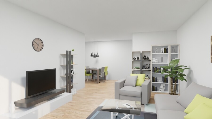 Möblierungsbeispiel Wohnbereich