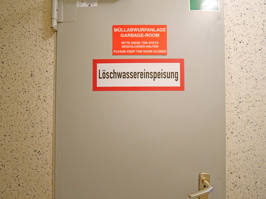 hier geht es zum Müllabwurf