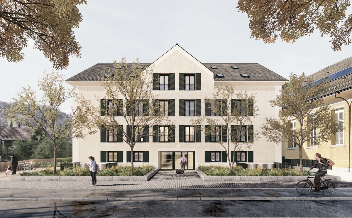 208_Neubau 2x MFH Schafisheim_Seetalstrasse 124_MFH Frontal