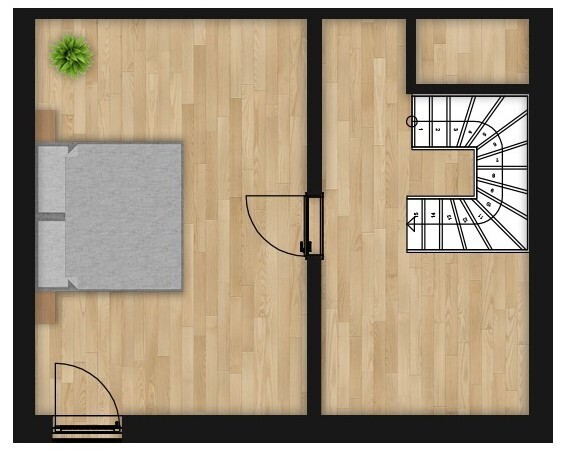 Grundriss Wohnung 15 Upper