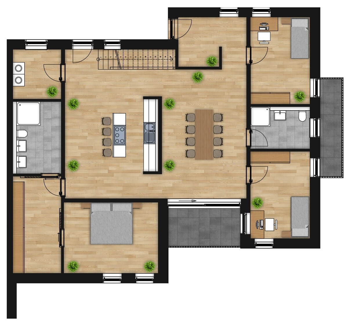 Grundriss Wohnung 19