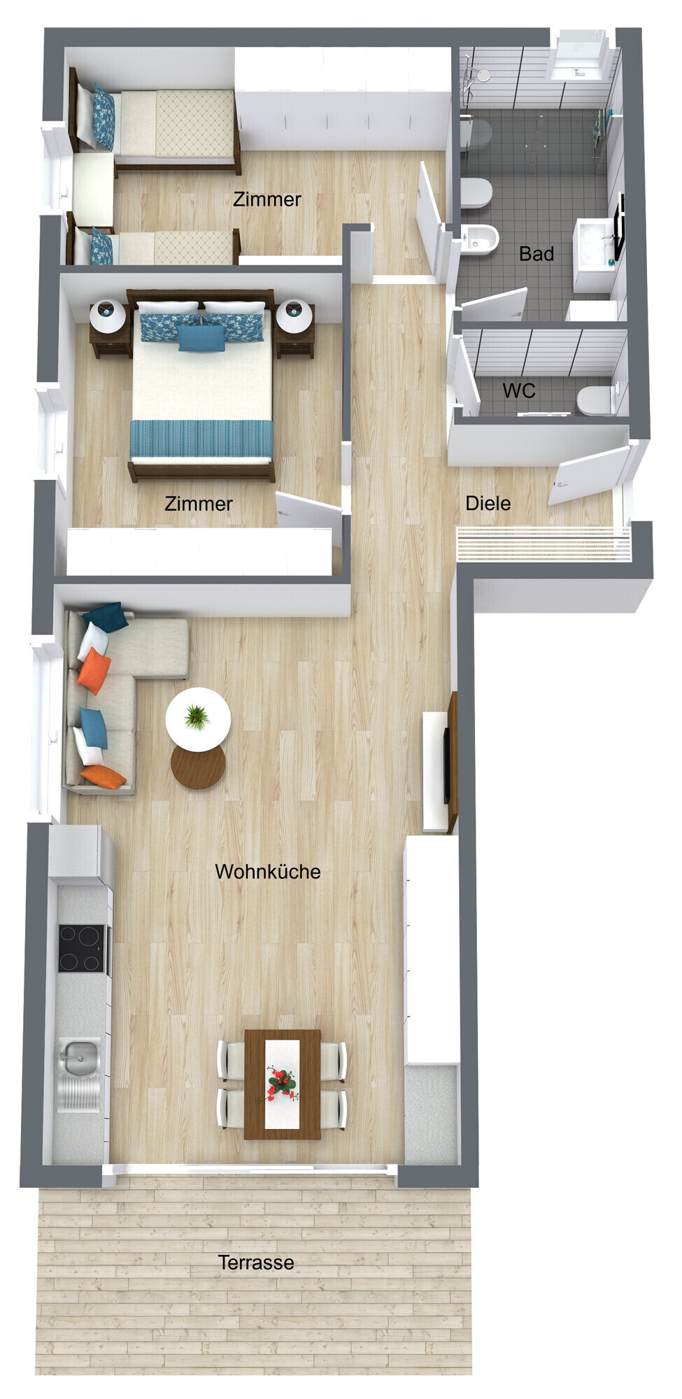 Am Berg Tanzer B20 B22 B 24 - 3D Image