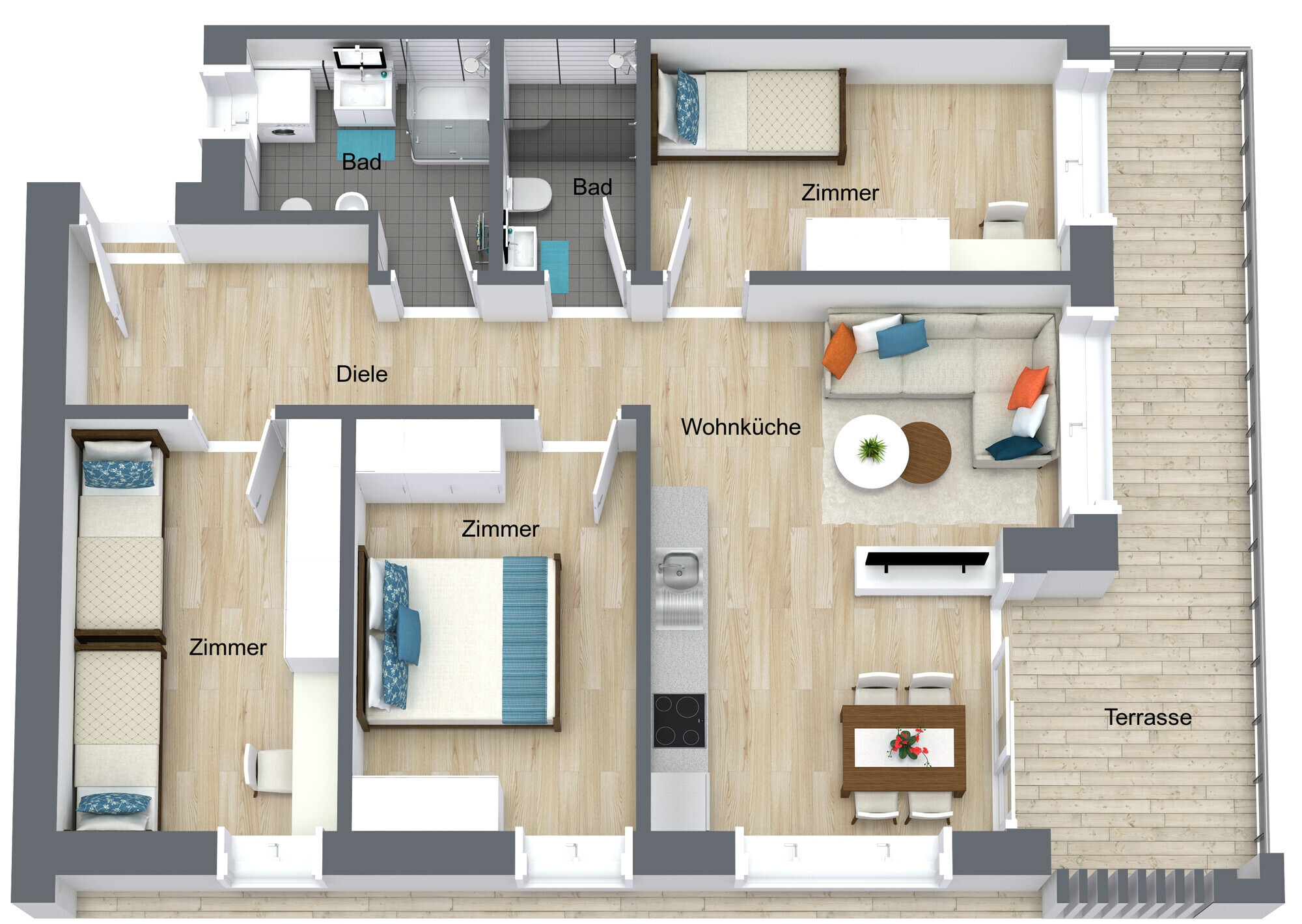 Am Berg Tanzer A03 A06 A09 - 3D Image