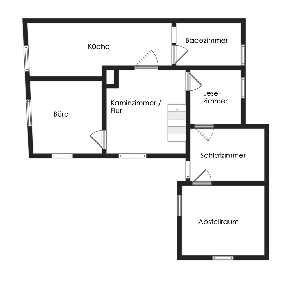 Vorderhaus OG - Skizze nicht maßstabsgetreu