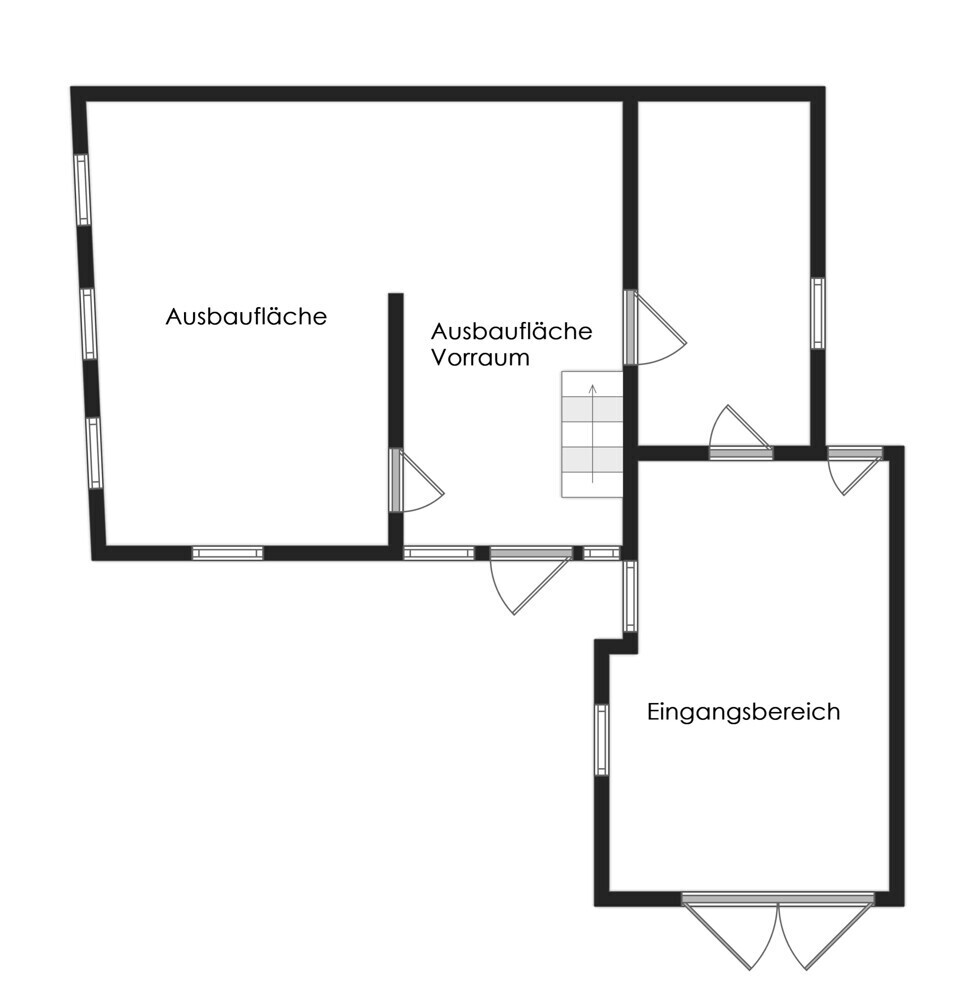 Vorderhaus EG - Skizze nicht maßstabsgetreu