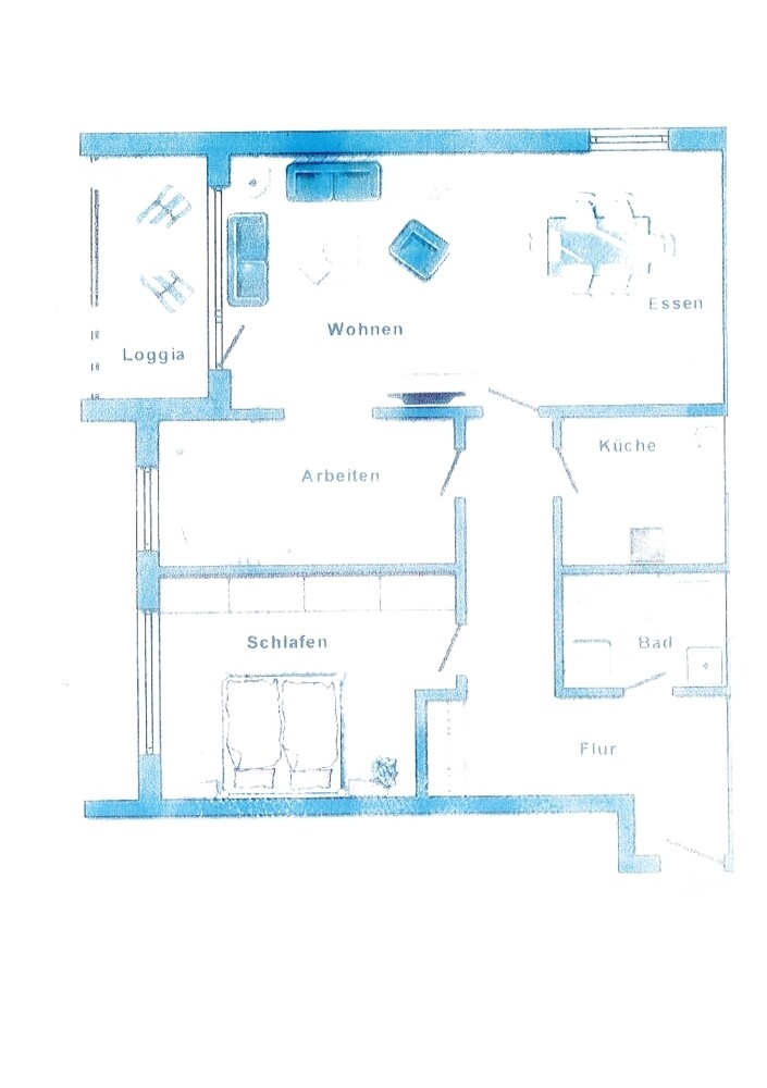 Grundriss der Wohnung