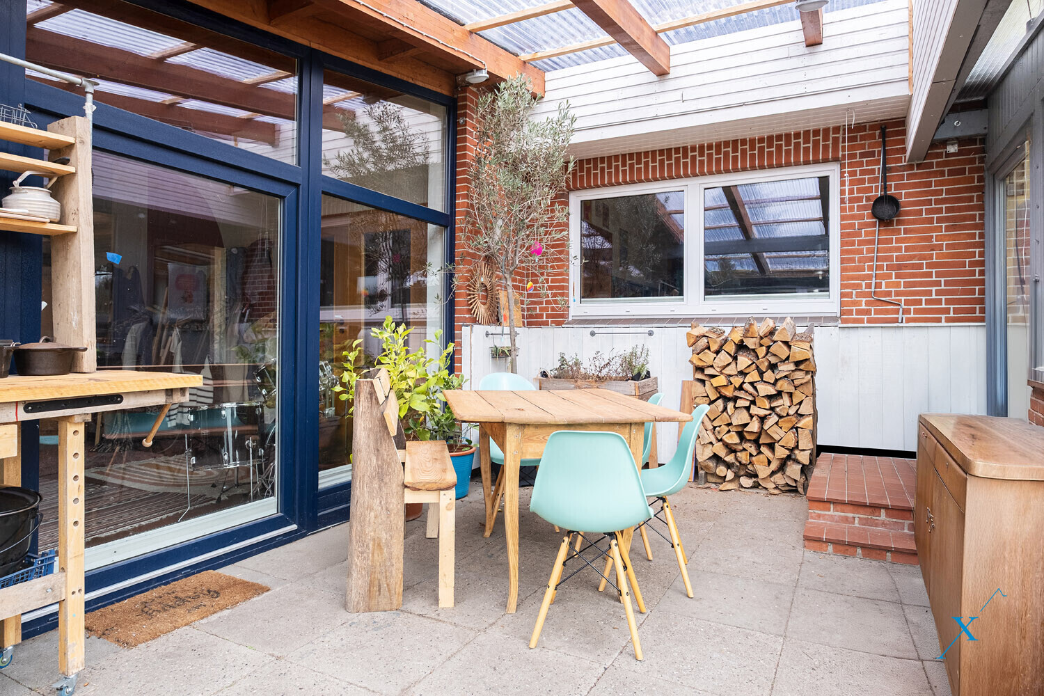 überdachte Terrasse