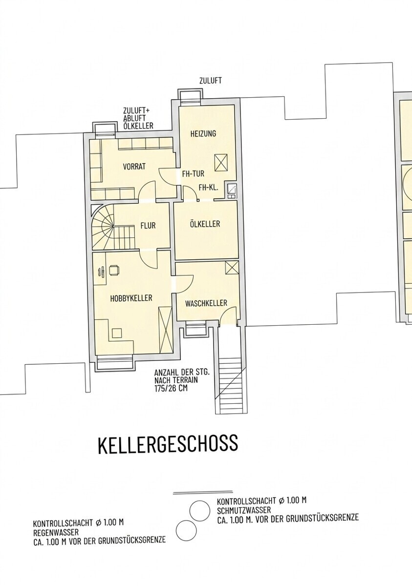 Grundriss keller