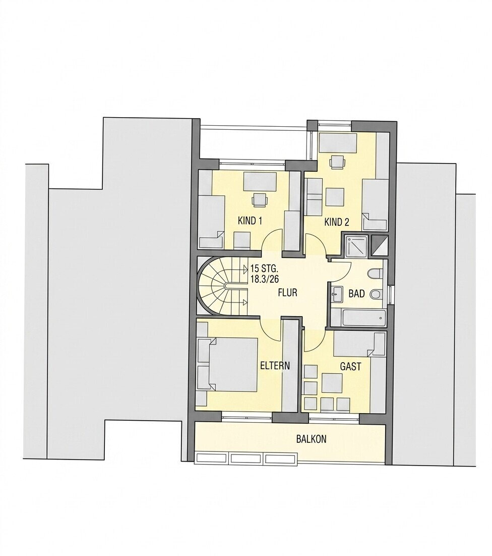 Grundriss Obergeschos