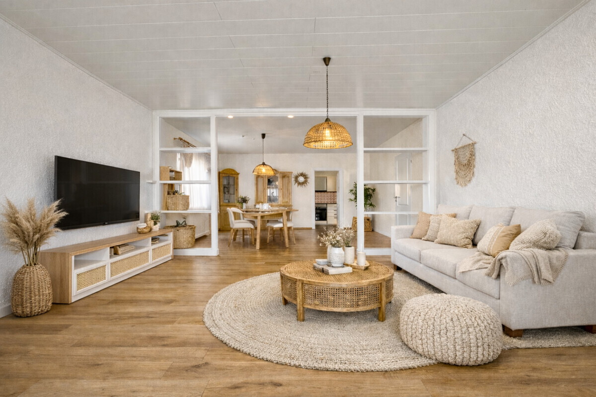 Mögliches Einrichtungsbeispiel visualisiert