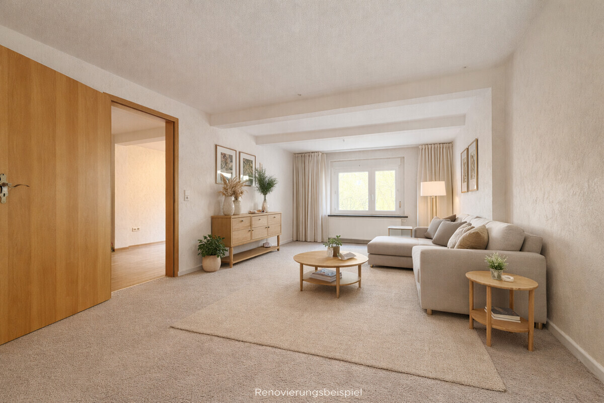 Mögliches Einrichtungsbeispiel visualisiert