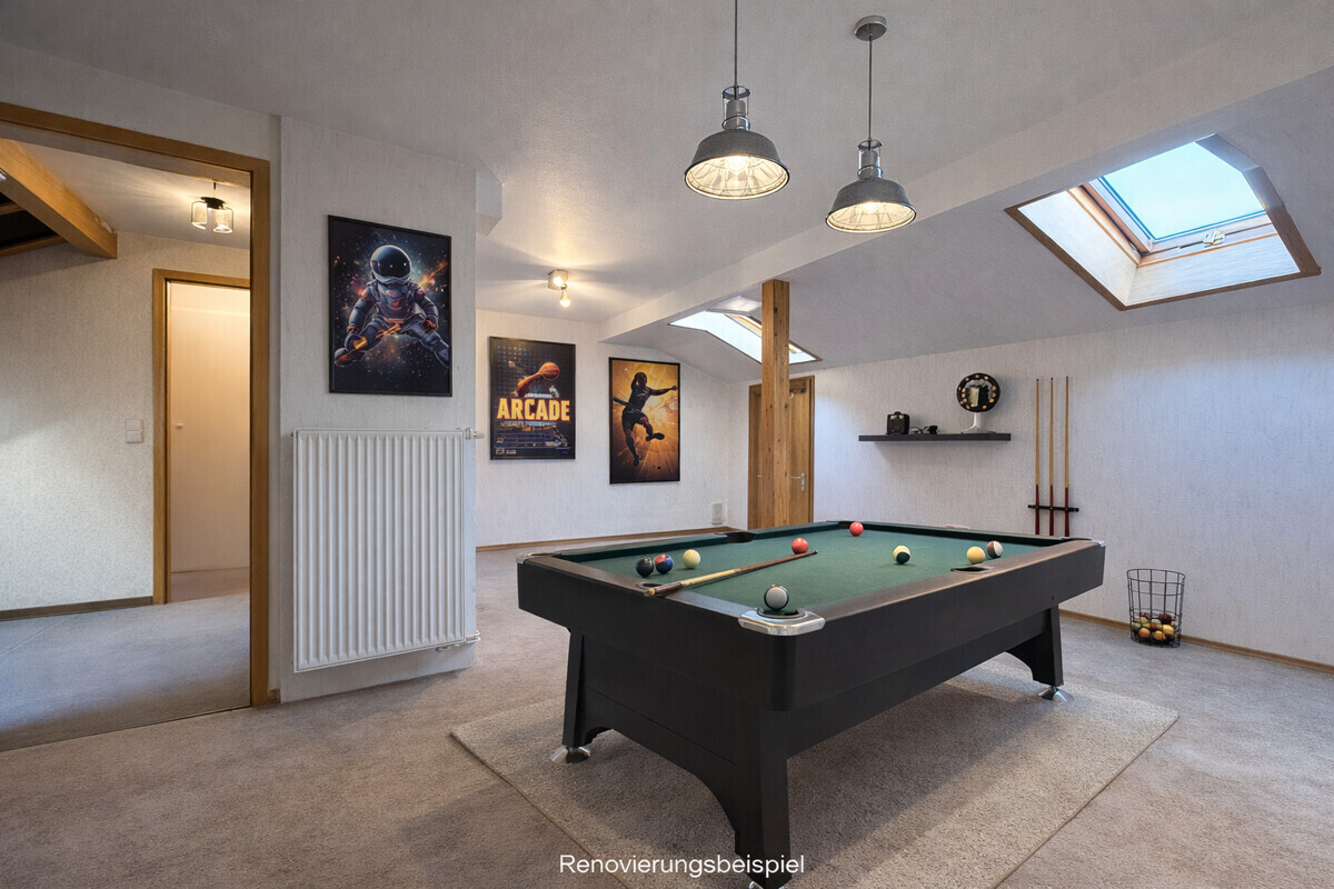 Mögliches Einrichtungsbeispiel visualisiert