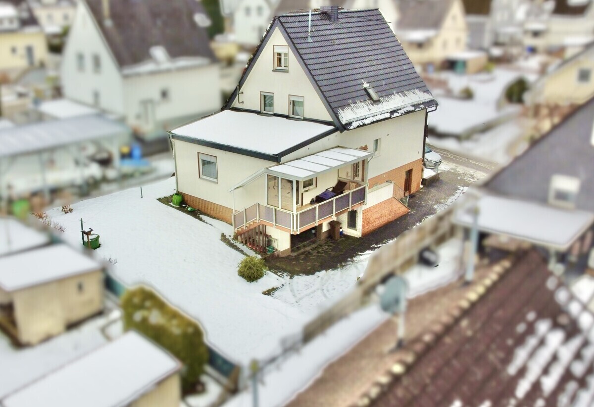 Balkon mit Garten