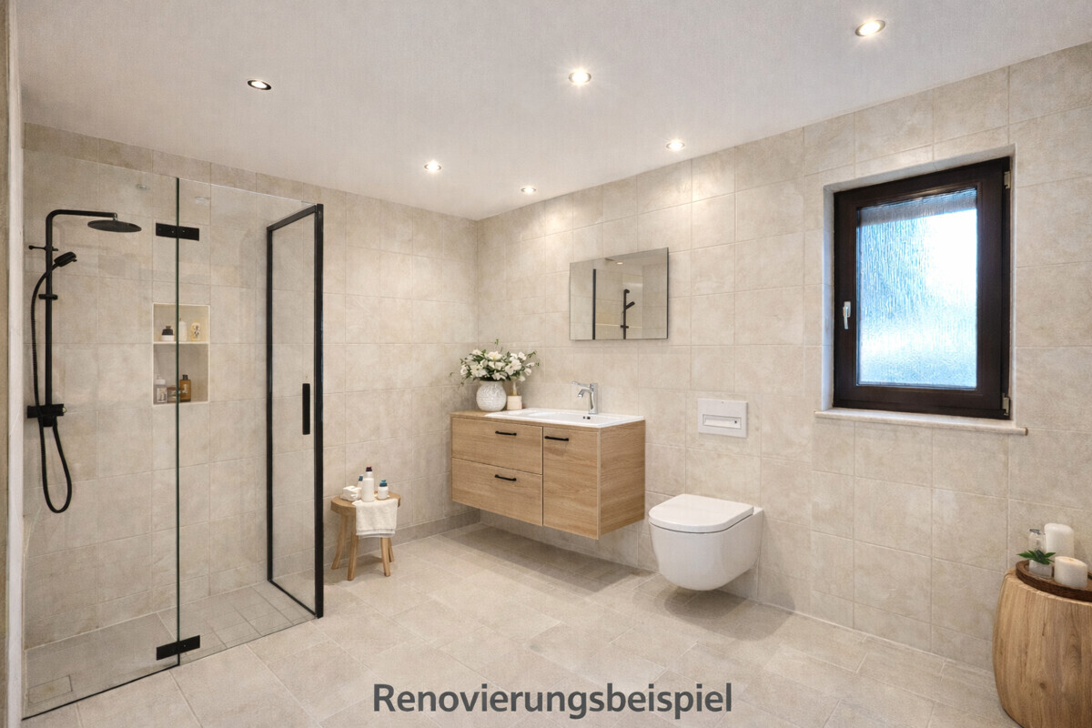 Badezimmer EG Renovierungsbeispiel