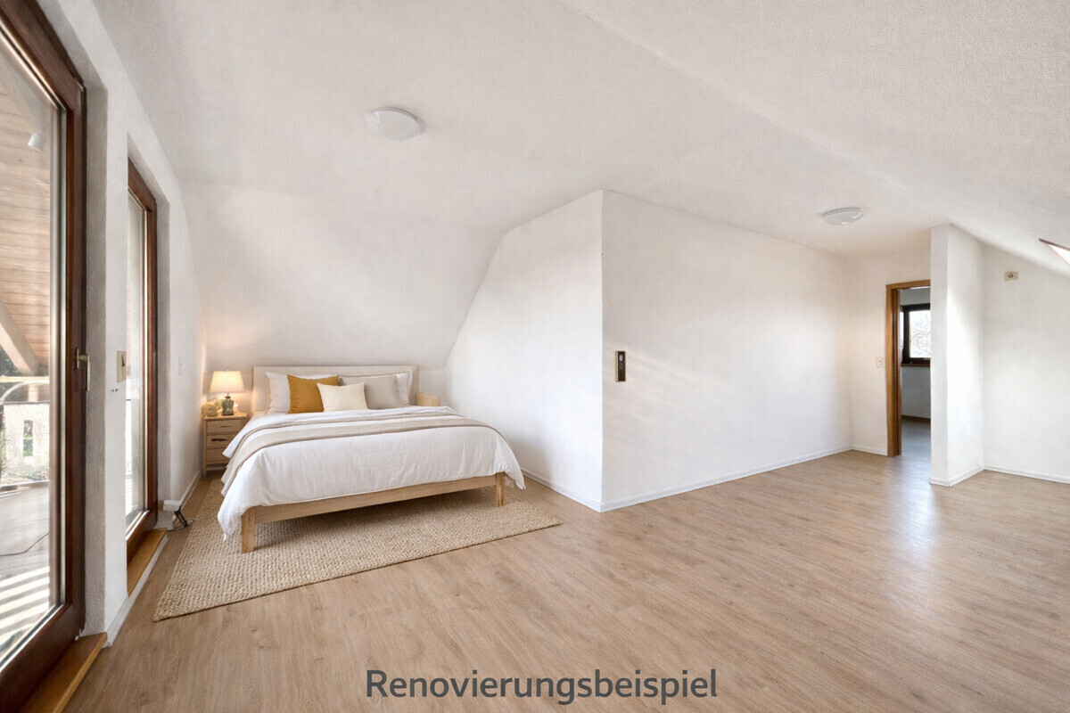 Schlafzimmer DG Renovierungsbeispiel