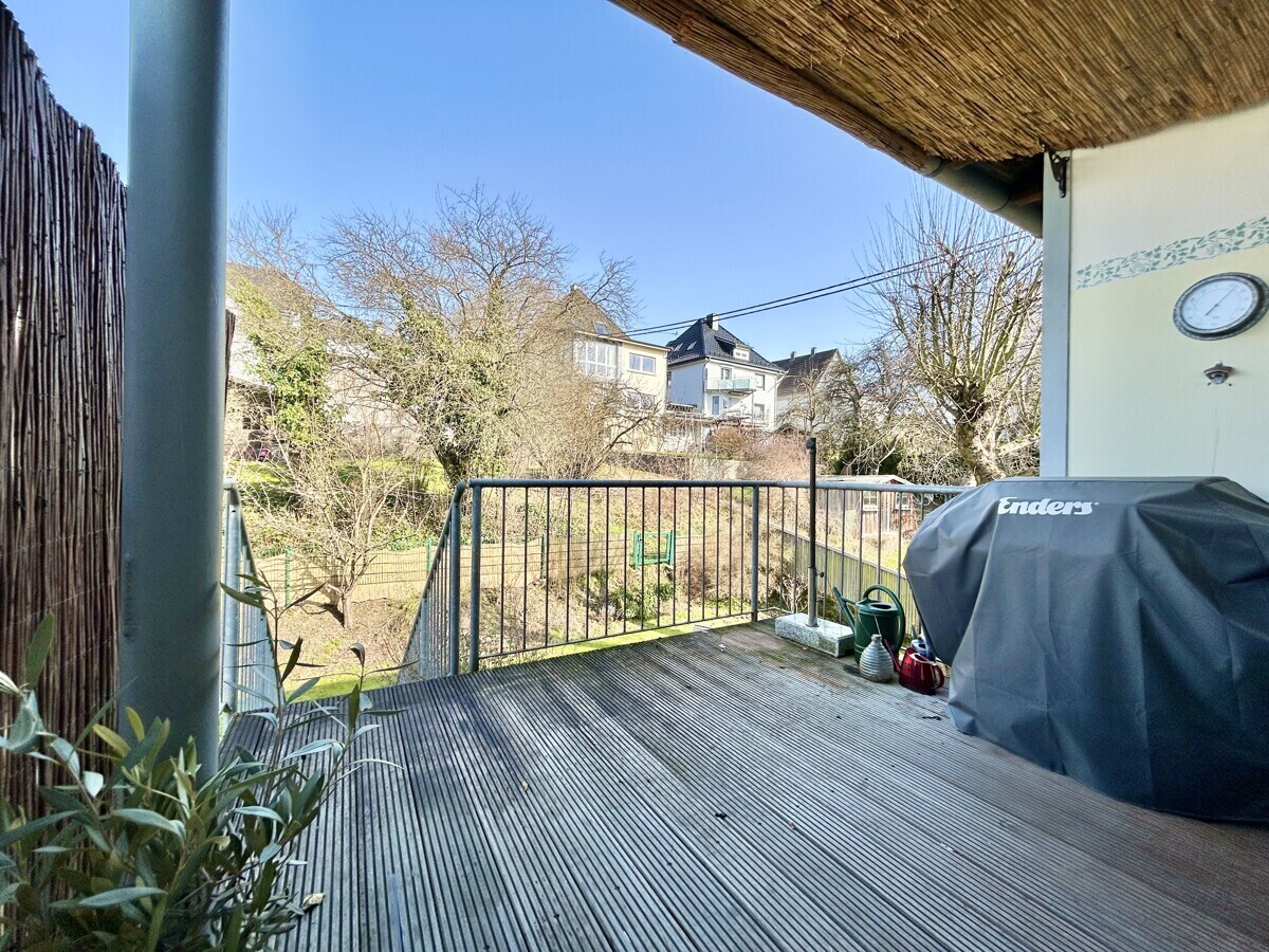 Balkon mit Gartenzugang