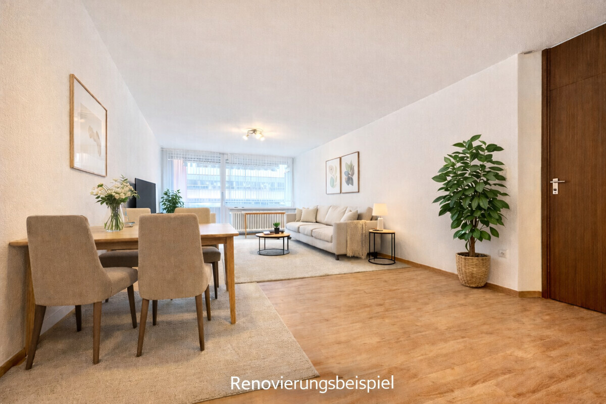 Wohnzimmer Renovierungsbeispiel