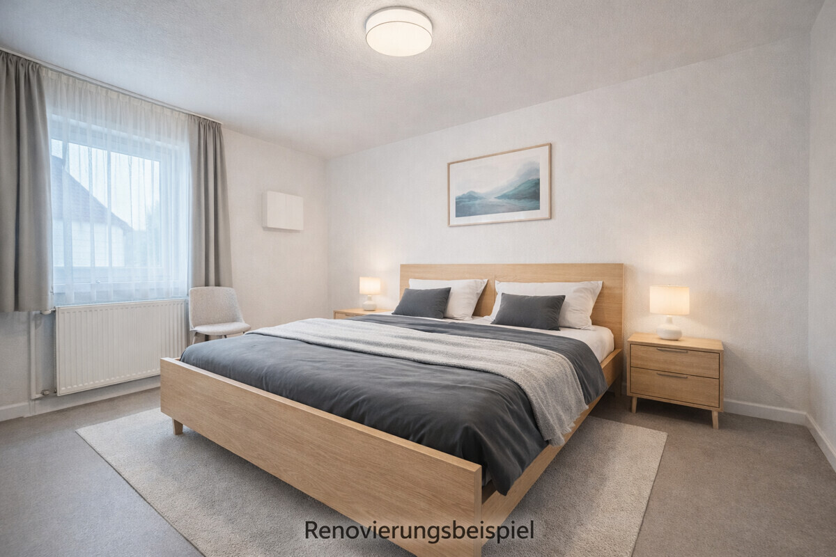 Schlafzimmer OG Renovierungsbeispiel