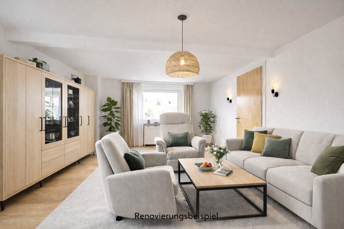 Wohnzimmer EG Renovierungsbeispiel