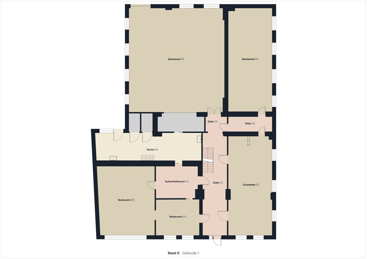 Erdgeschoss Gasthaus