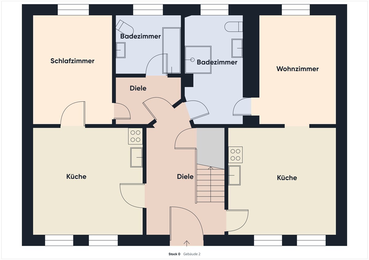 Erdgeschoss Wohnhaus