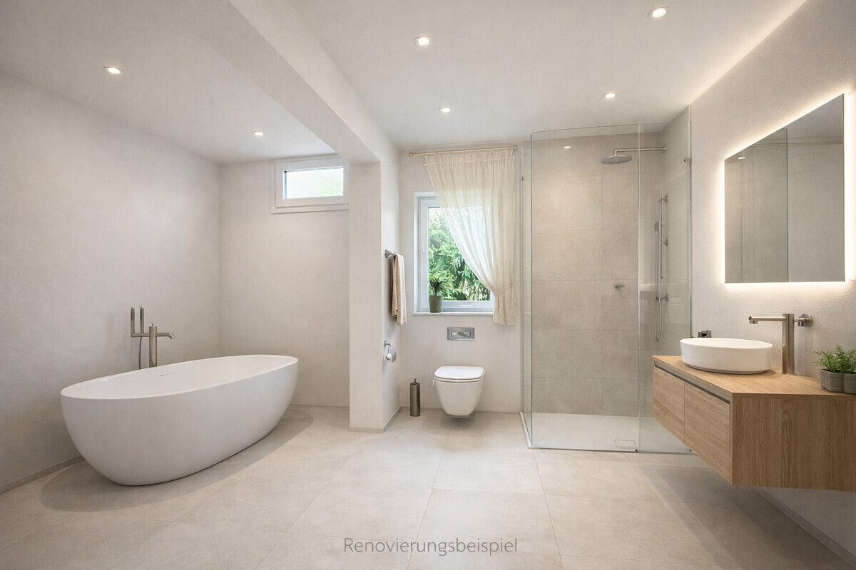 Badezimmer EG Renovierungsbeispiel