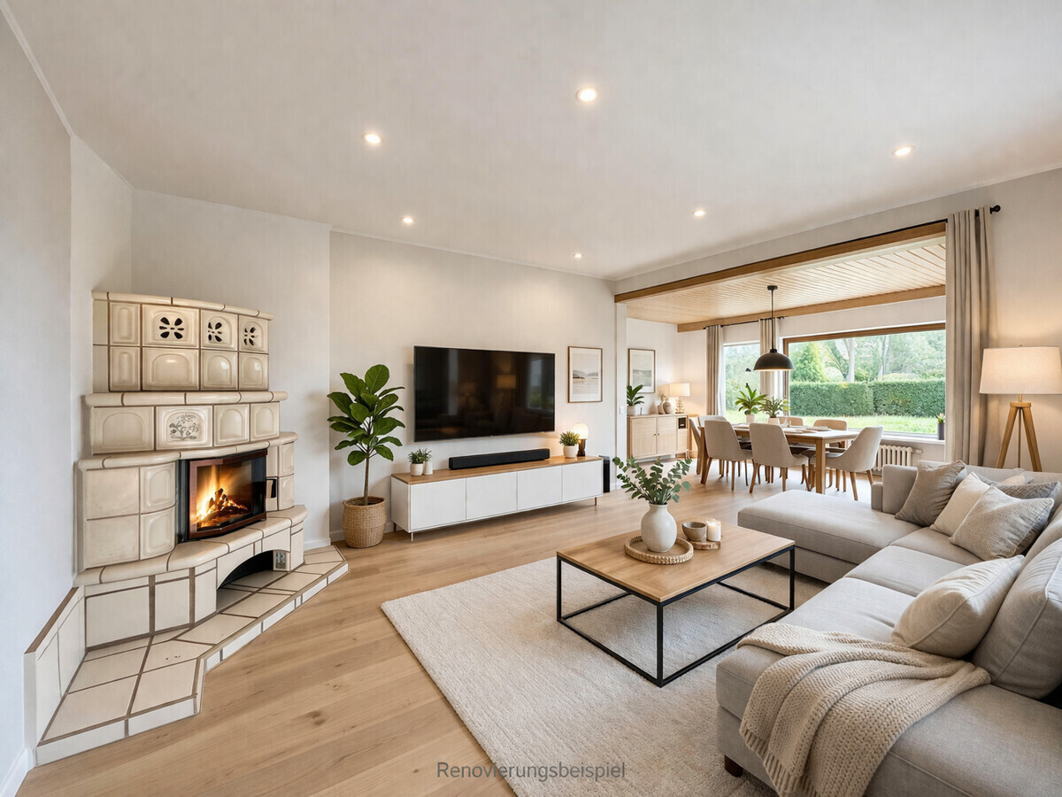 Wohnzimmer EG Renovierungsbeispiel