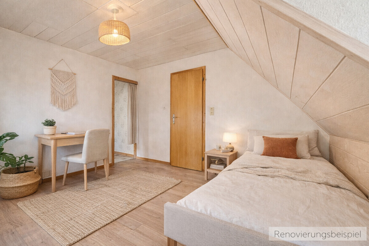 Renovierungsbeispiel Schlafzimmer