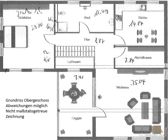 Grundriss Obergschoss