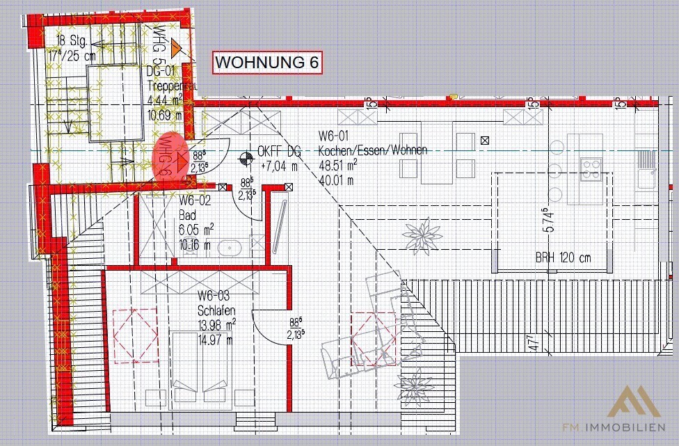 Grundriss Wohnung 6