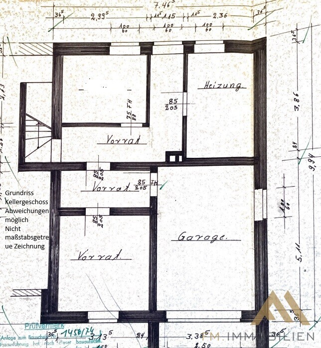 Grundriss Kellergeschoss