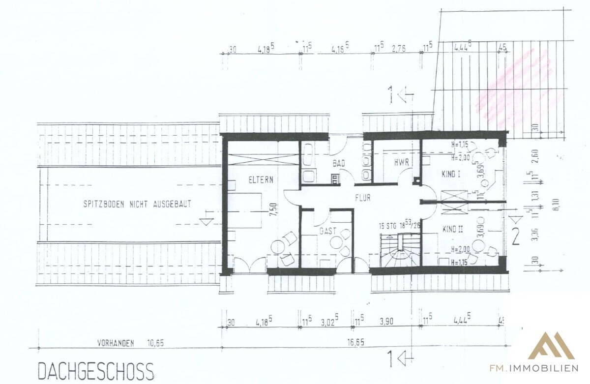 Grundriss Dachgeschoss