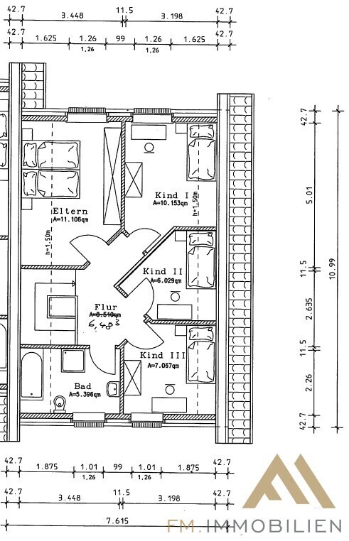 Grundriss Dachgeschoss