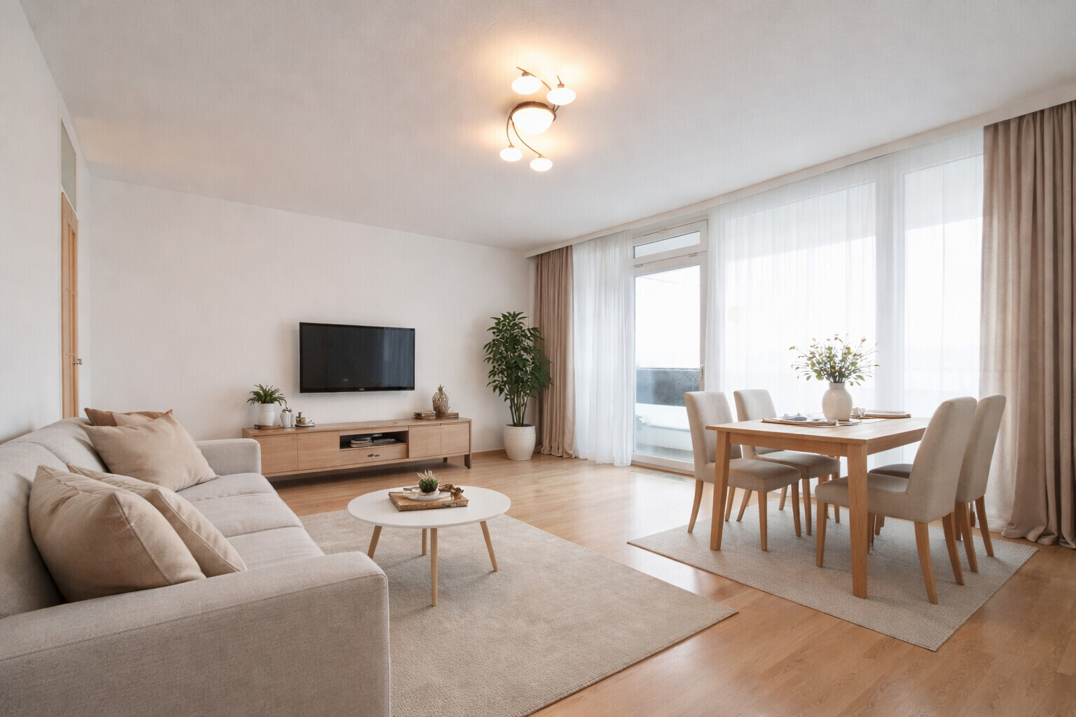 Wohnzimmer KI Visualisierung 