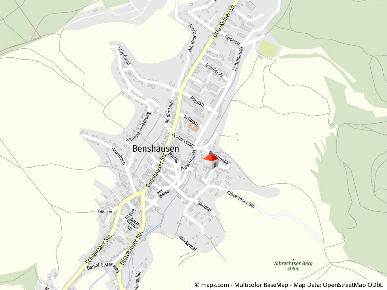 Geolyzer Kartenausschnitt