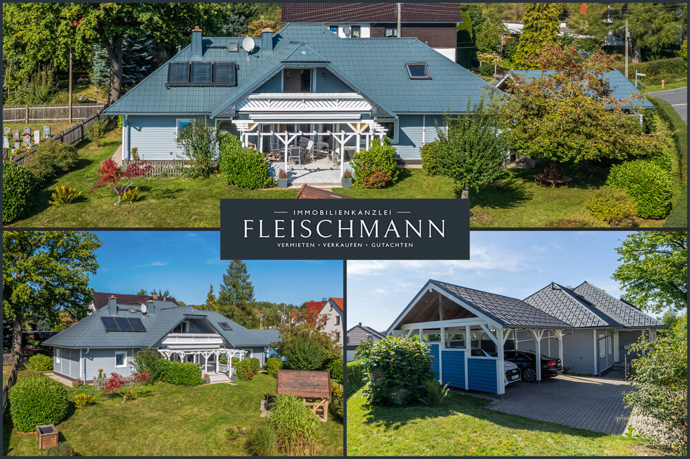 Gatrenansicht mit Haus