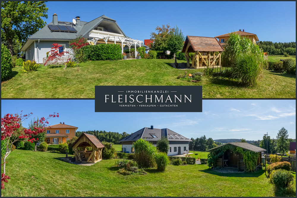 Gartenansicht mit Haus